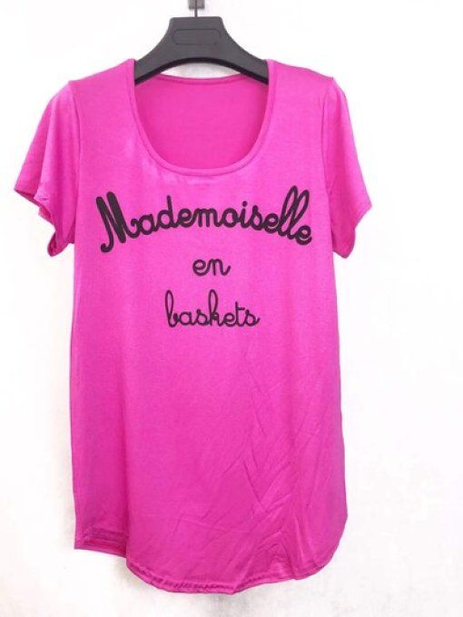 Tshirt "Mademoiselle en baskets"