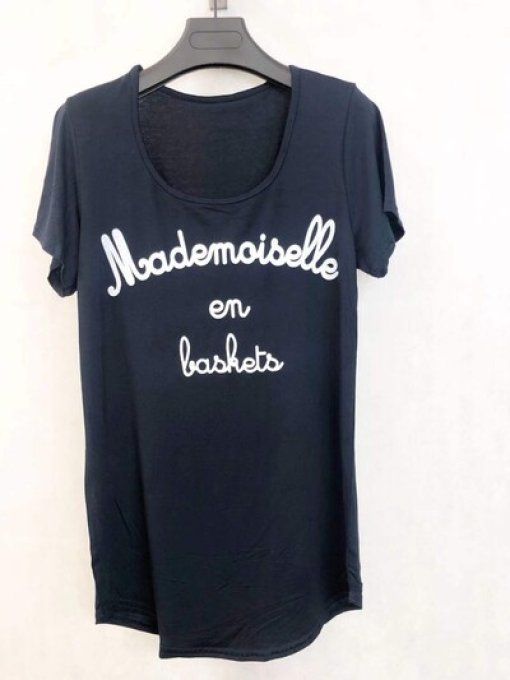 Tshirt "Mademoiselle en baskets"